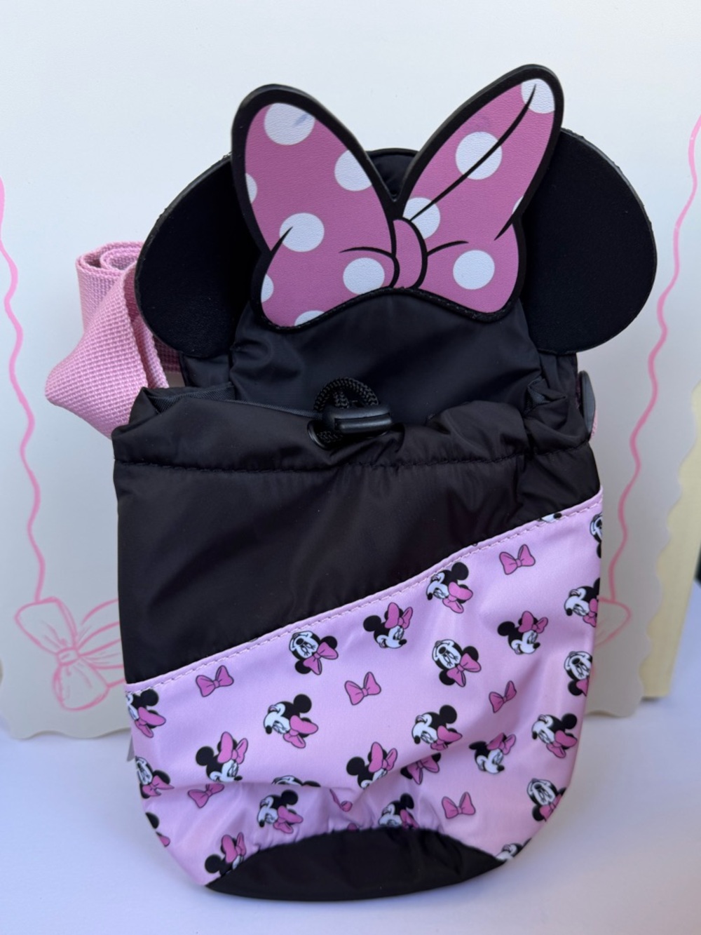 Minnie Mouse Pink Water Bottle Bag - Picture 2 of 2